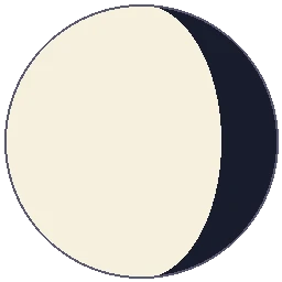 Panchami Krishna moon phase
